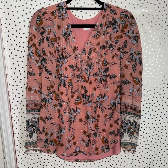 VERONICA BEARD Lowell Blouse in Mauve Multi - Picture 1 of 8